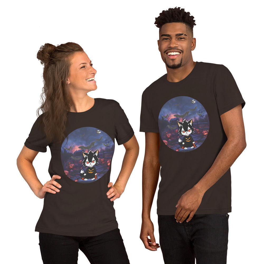 Brown Unisex Halloween T-shirt