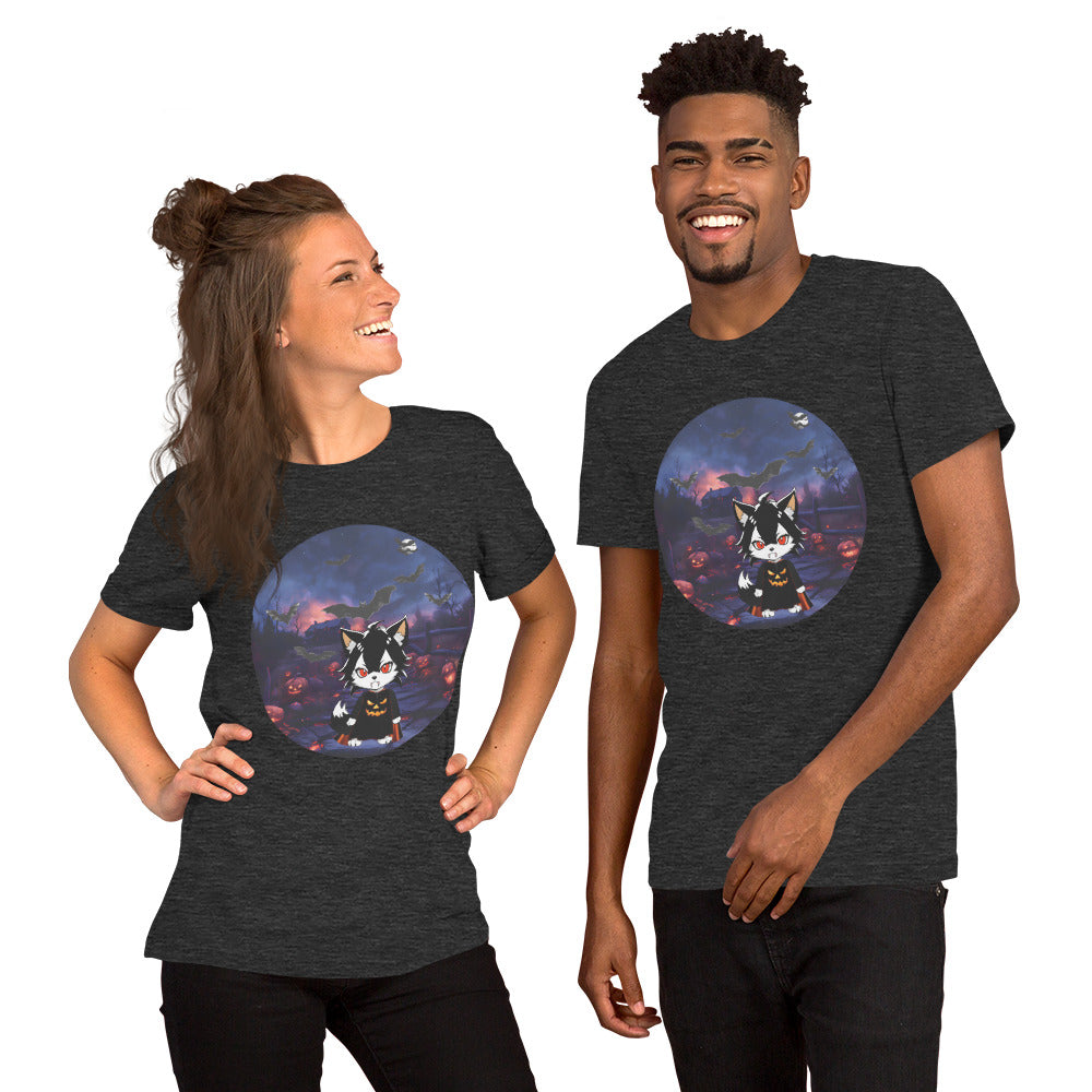 Dark Grey Heather Unisex Halloween T-shirt