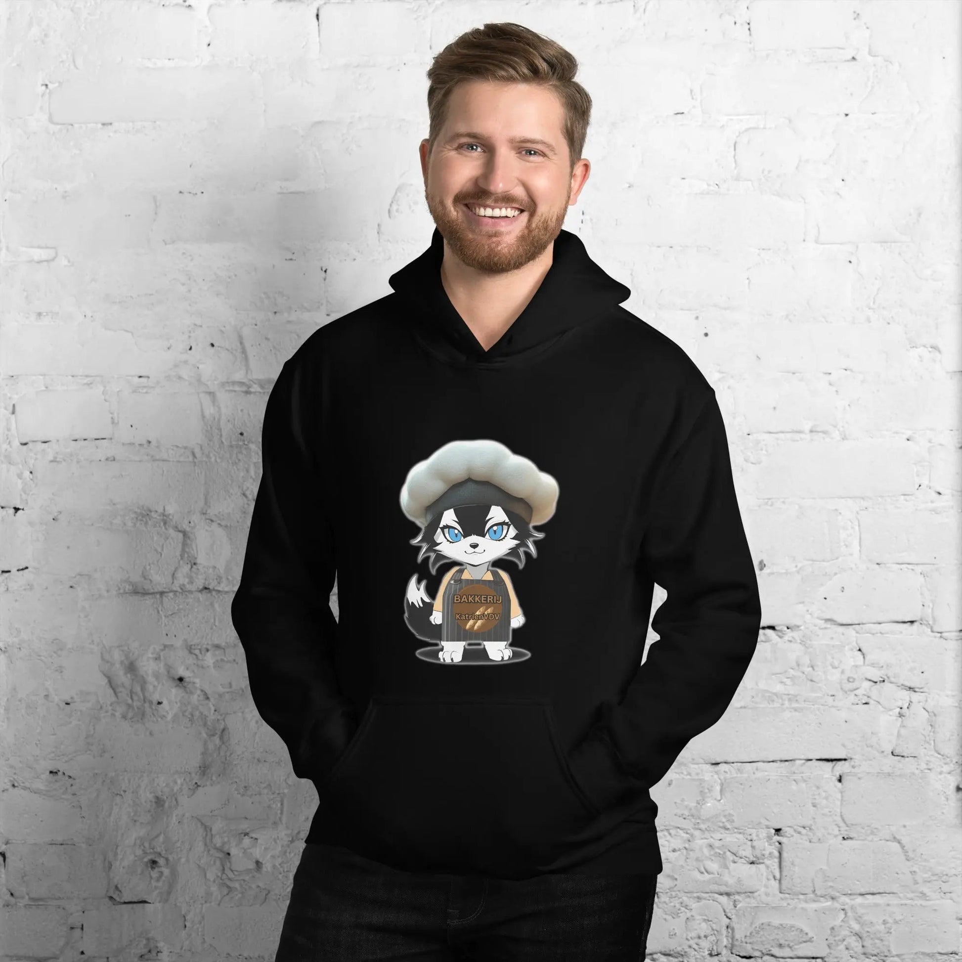 Men Hoodie Baker - Wolf - Lux - Wolf - Lux - Wolf - Lux
