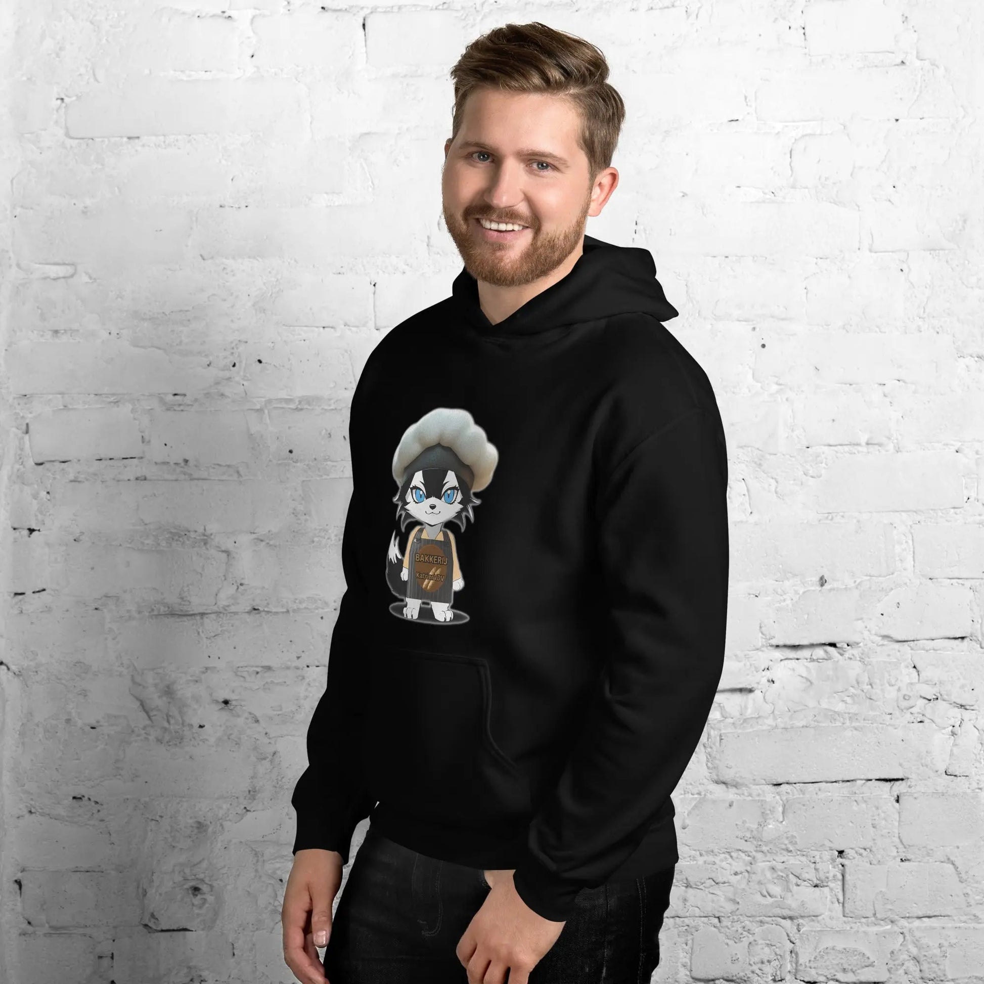Men Hoodie Baker - Wolf - Lux - Wolf - Lux - Wolf - Lux
