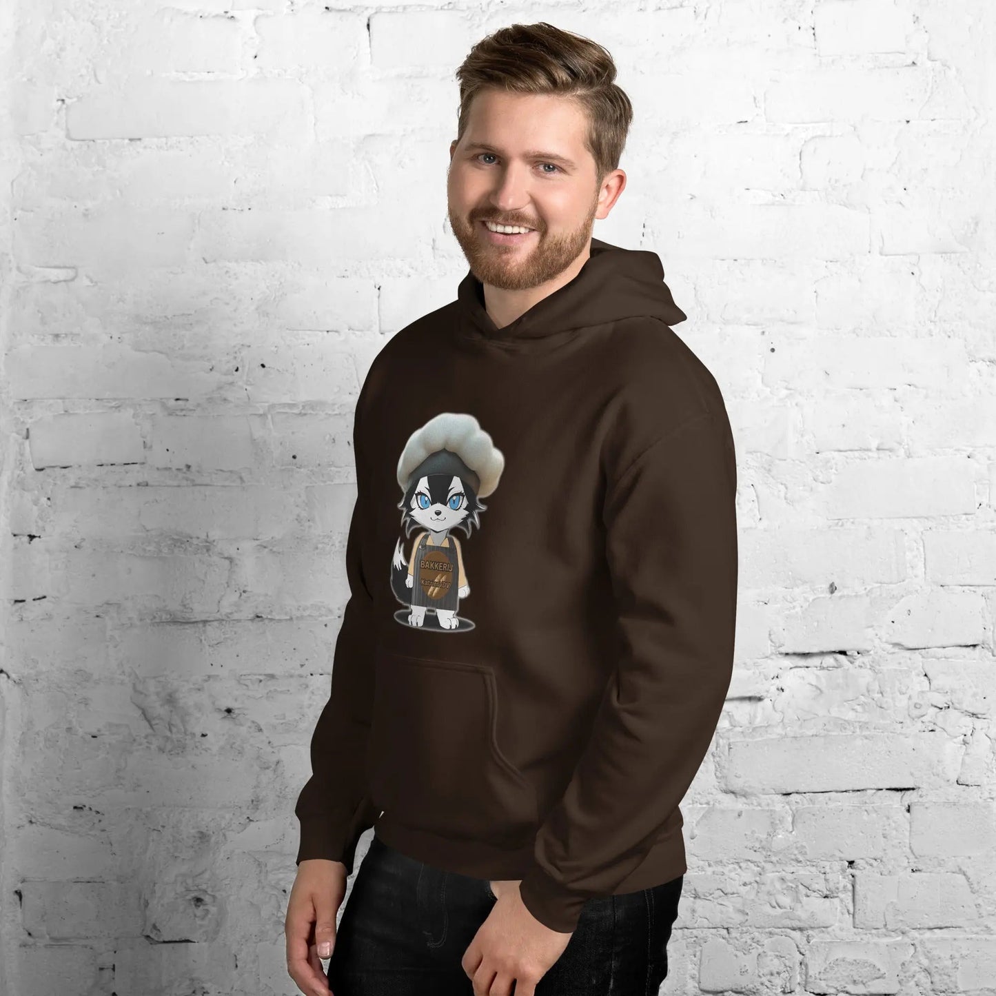 Men Hoodie Baker - Wolf - Lux - Wolf - Lux - Wolf - Lux