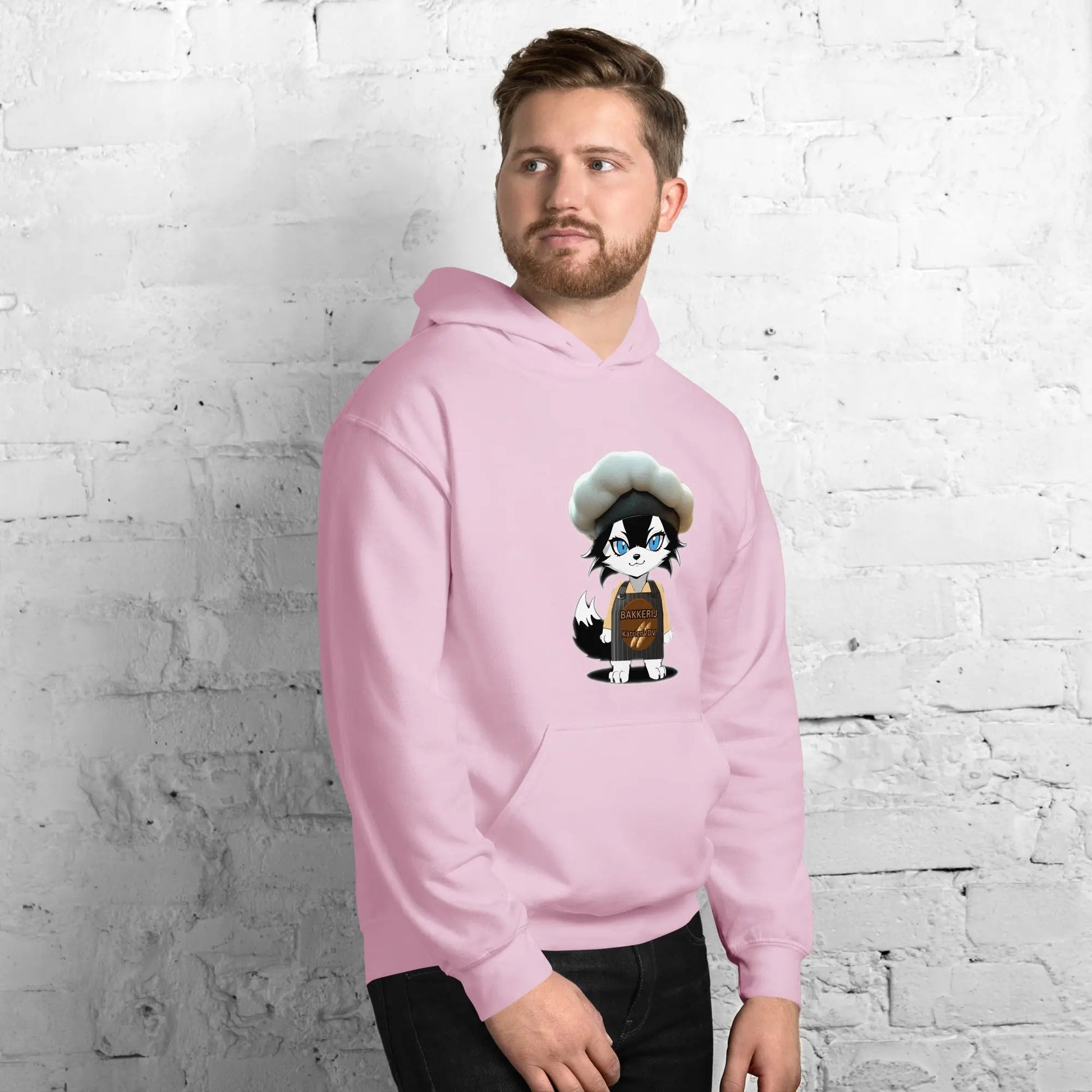 Men Hoodie Baker - Wolf - Lux - Wolf - Lux - Wolf - Lux