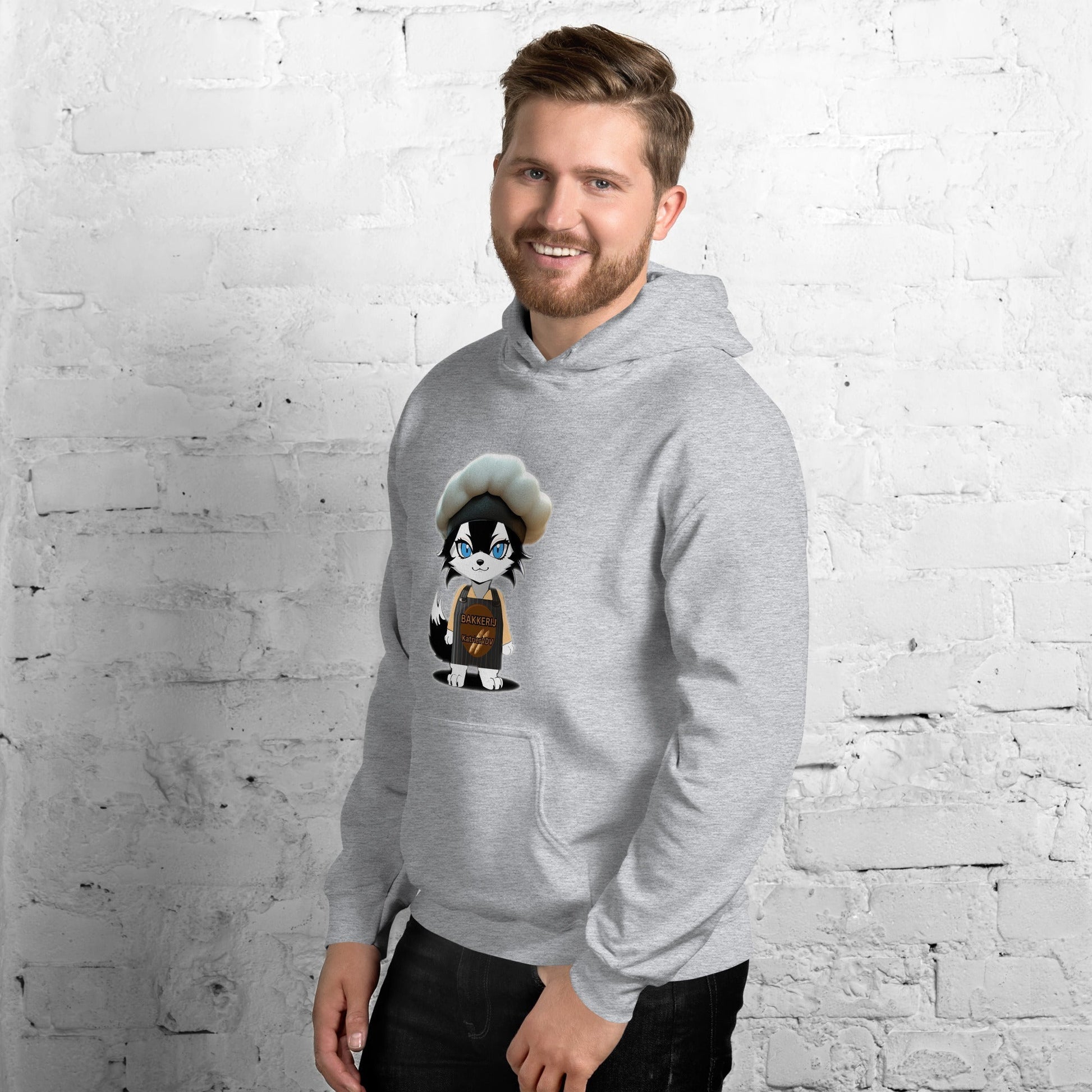 Men Hoodie Baker - Wolf - Lux - Wolf - Lux - Wolf - Lux
