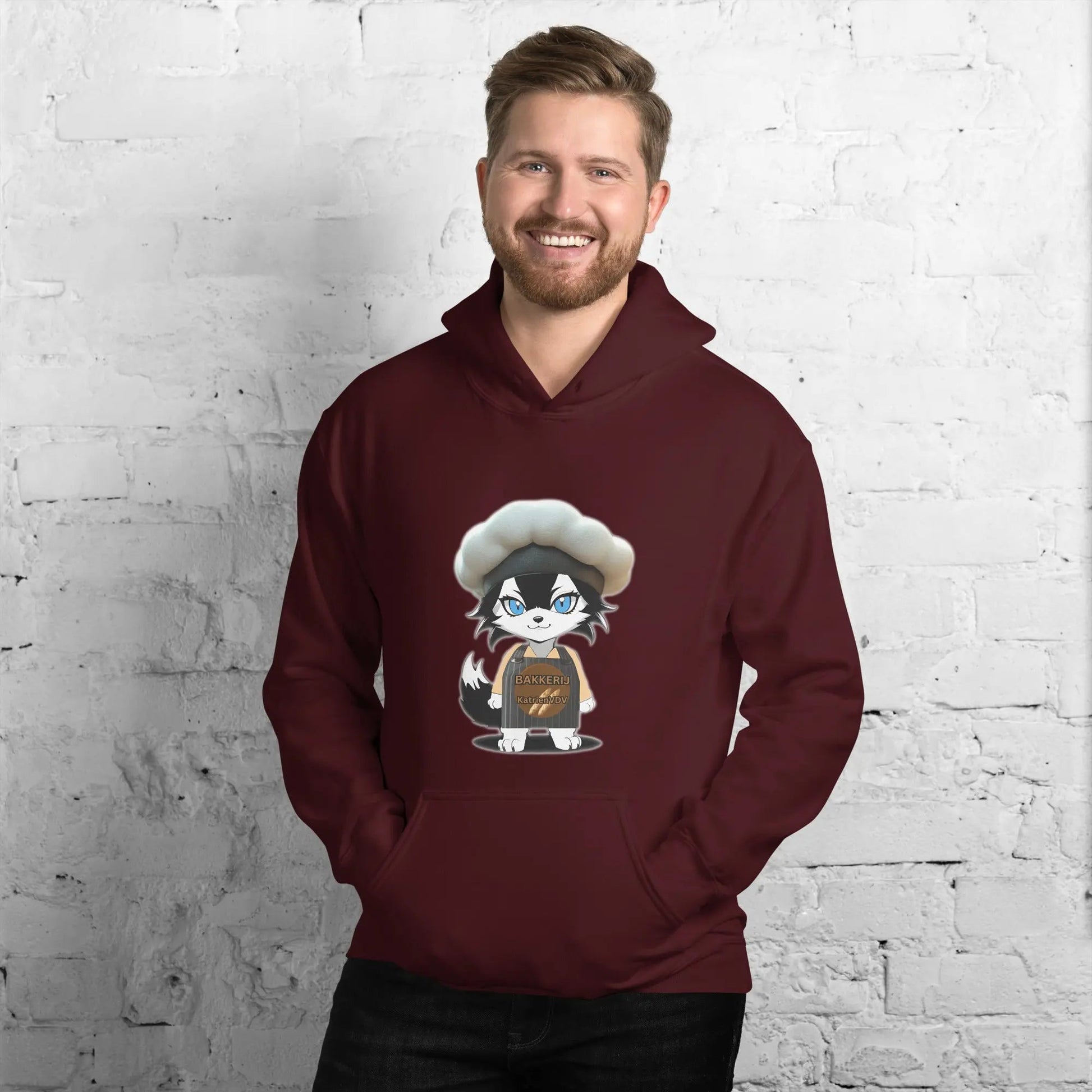 Men Hoodie Baker - Wolf - Lux - Wolf - Lux - Wolf - Lux