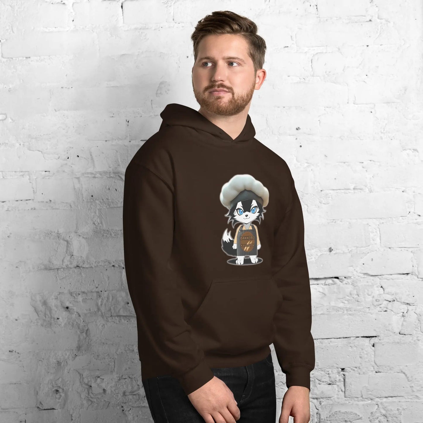 Men Hoodie Baker - Wolf - Lux - Wolf - Lux - Wolf - Lux