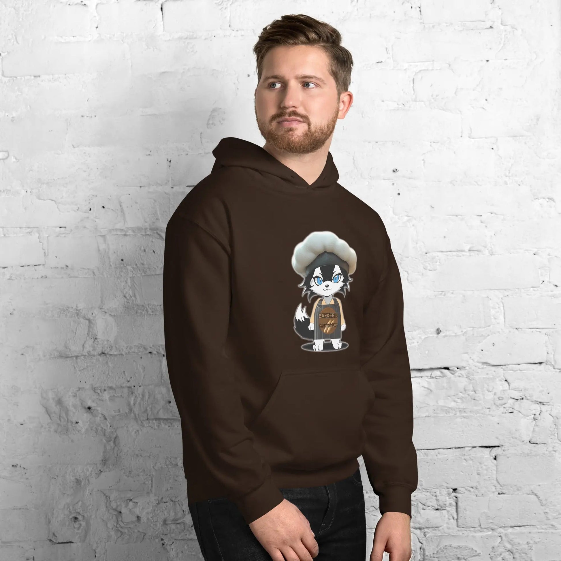 Men Hoodie Baker - Wolf - Lux - Wolf - Lux - Wolf - Lux