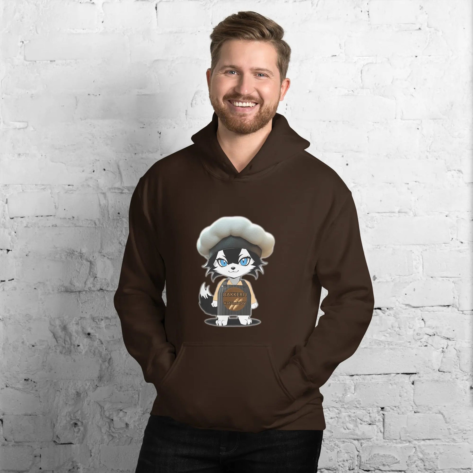 Men Hoodie Baker - Wolf - Lux - Wolf - Lux - Wolf - Lux