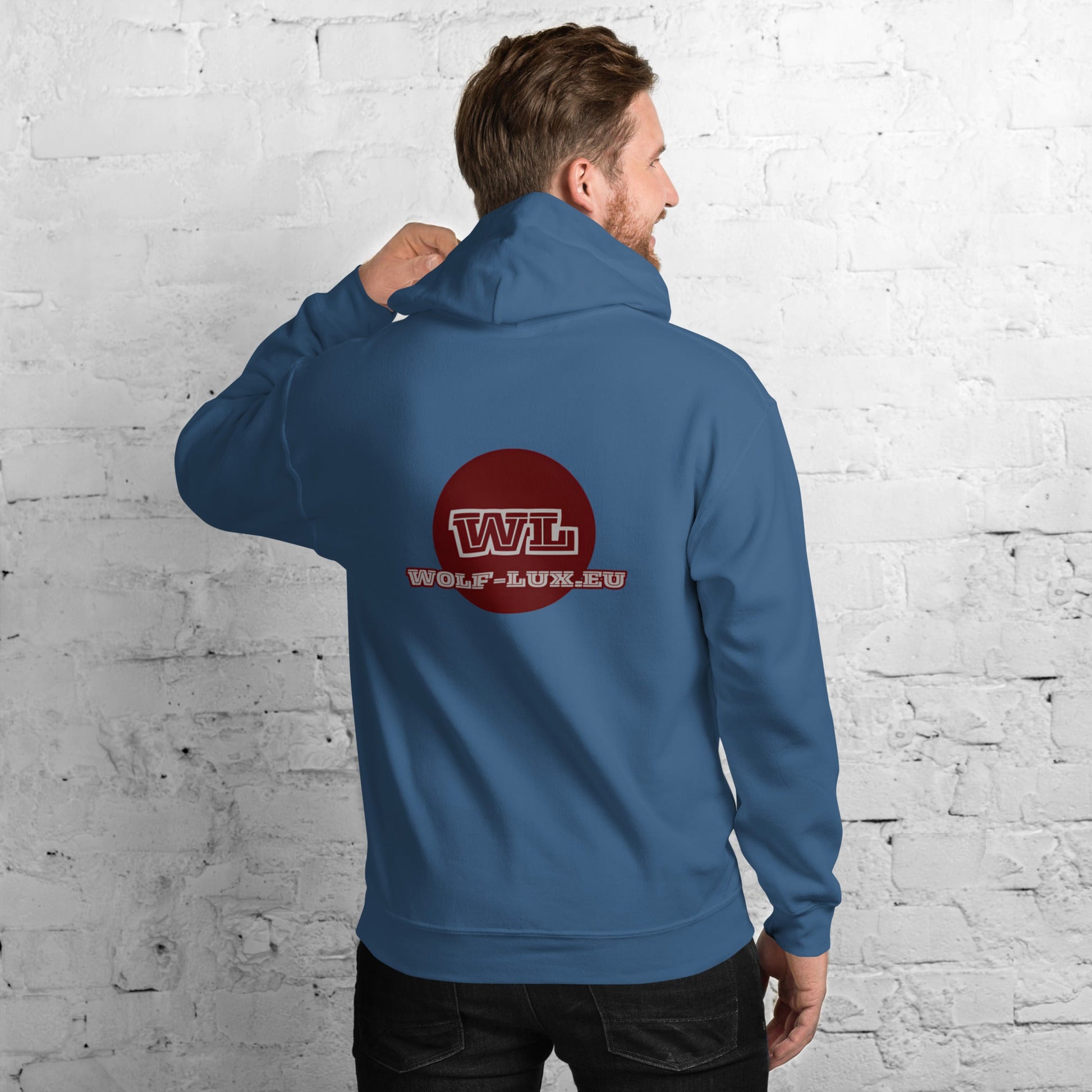 Men Hoodie chocolate dutch - Wolf - Lux - Wolf - Lux - Wolf - Lux