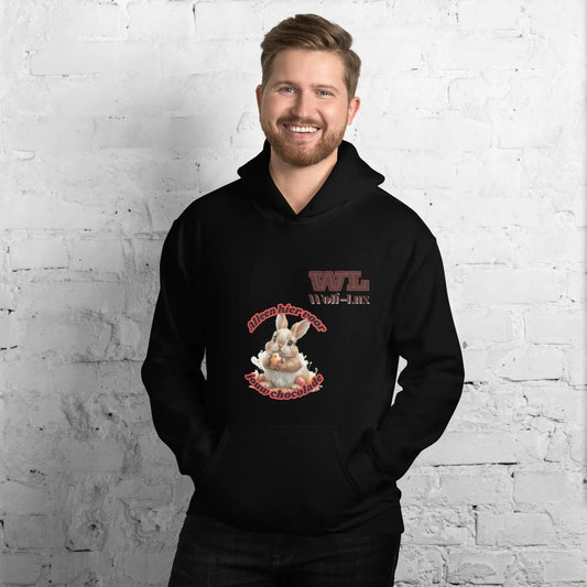 Men Hoodie chocolate dutch - Wolf - Lux - Wolf - Lux - Wolf - Lux