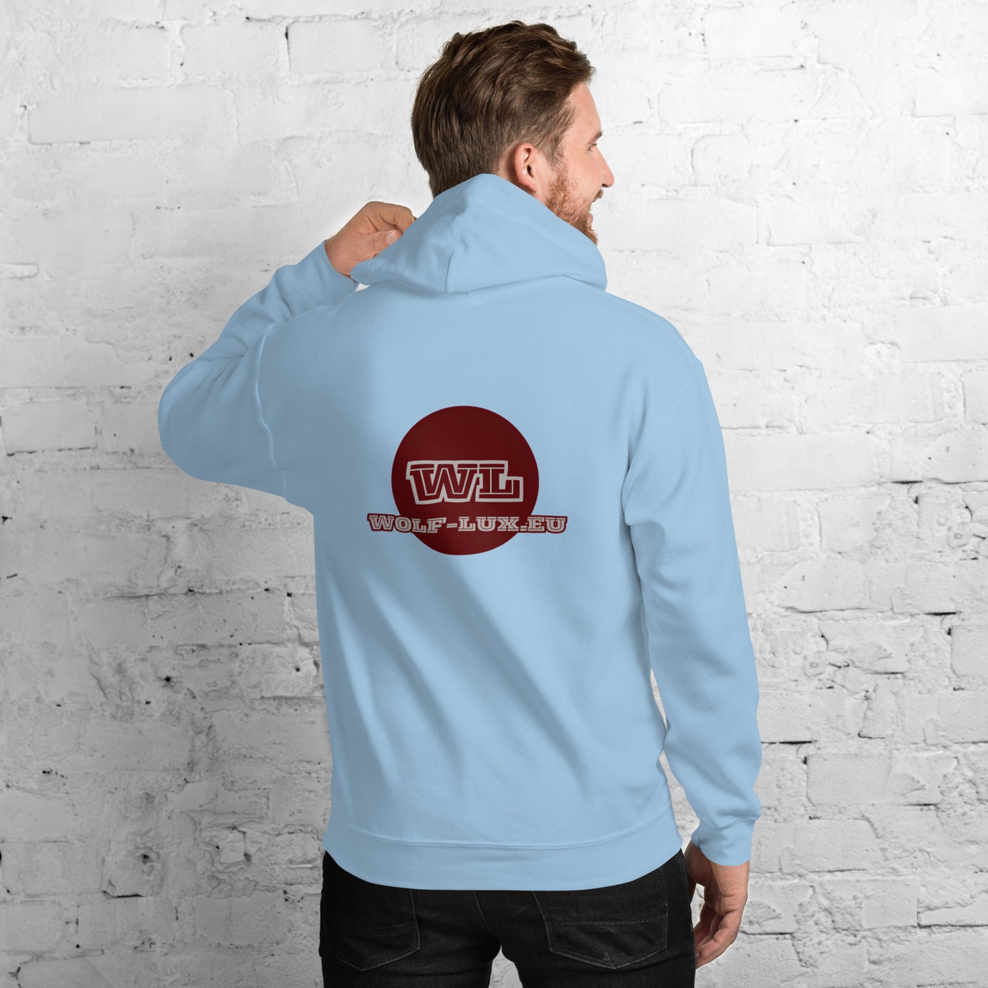 Men Hoodie chocolate dutch - Wolf - Lux - Wolf - Lux - Wolf - Lux