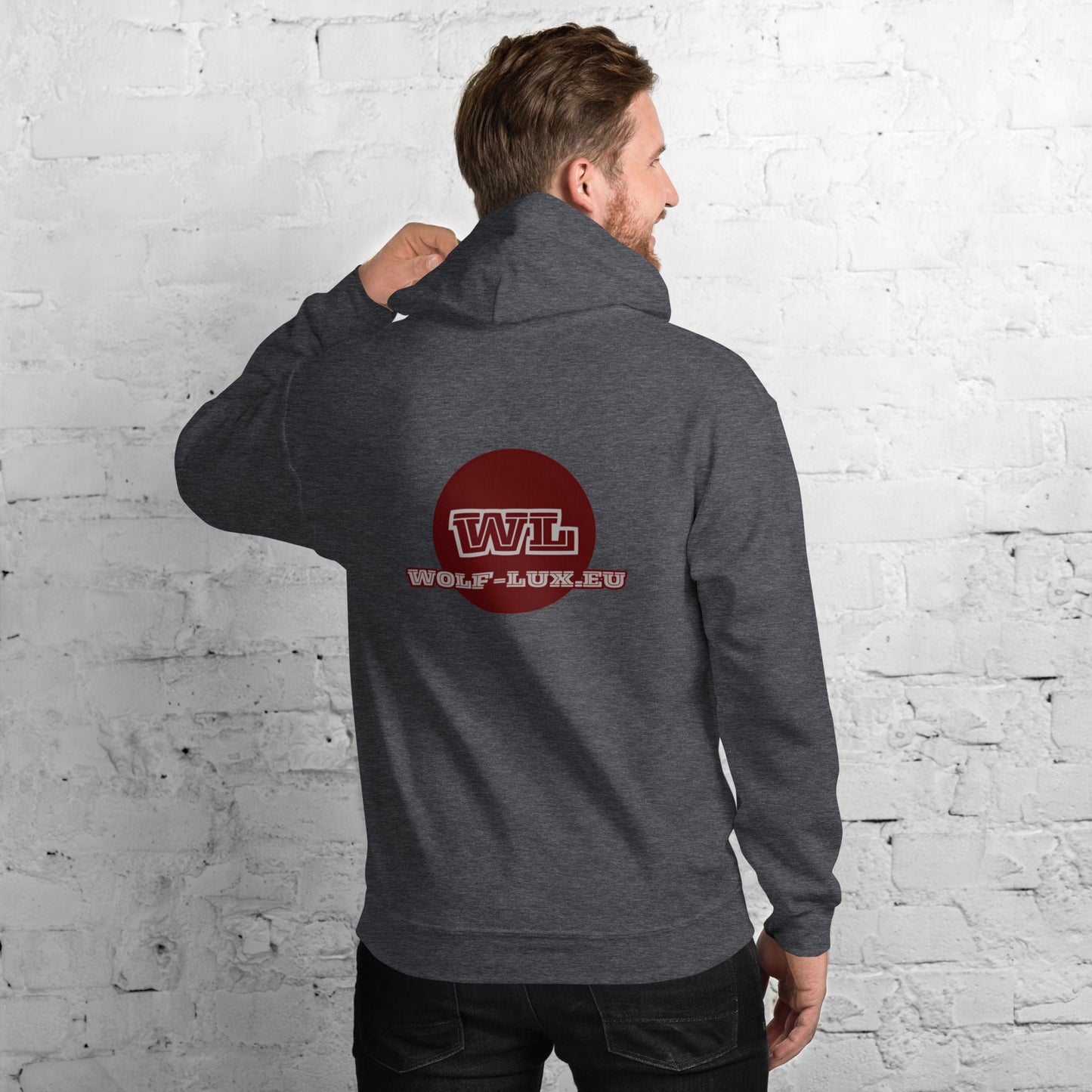 Men Hoodie Chocolate French - Wolf - Lux - Wolf - Lux - Wolf - Lux