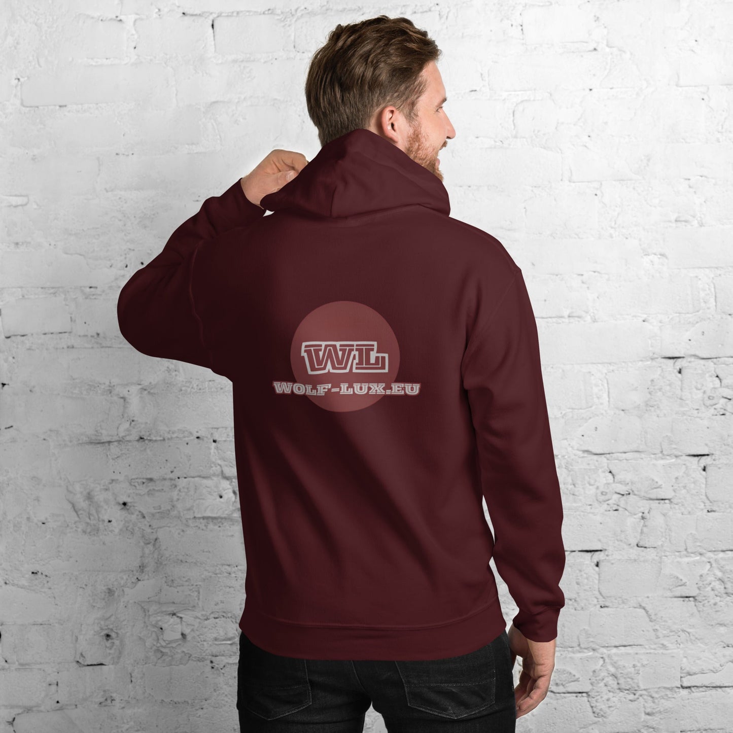 Men Hoodie Coffee Dutch - Wolf - Lux - Wolf - Lux - Wolf - Lux