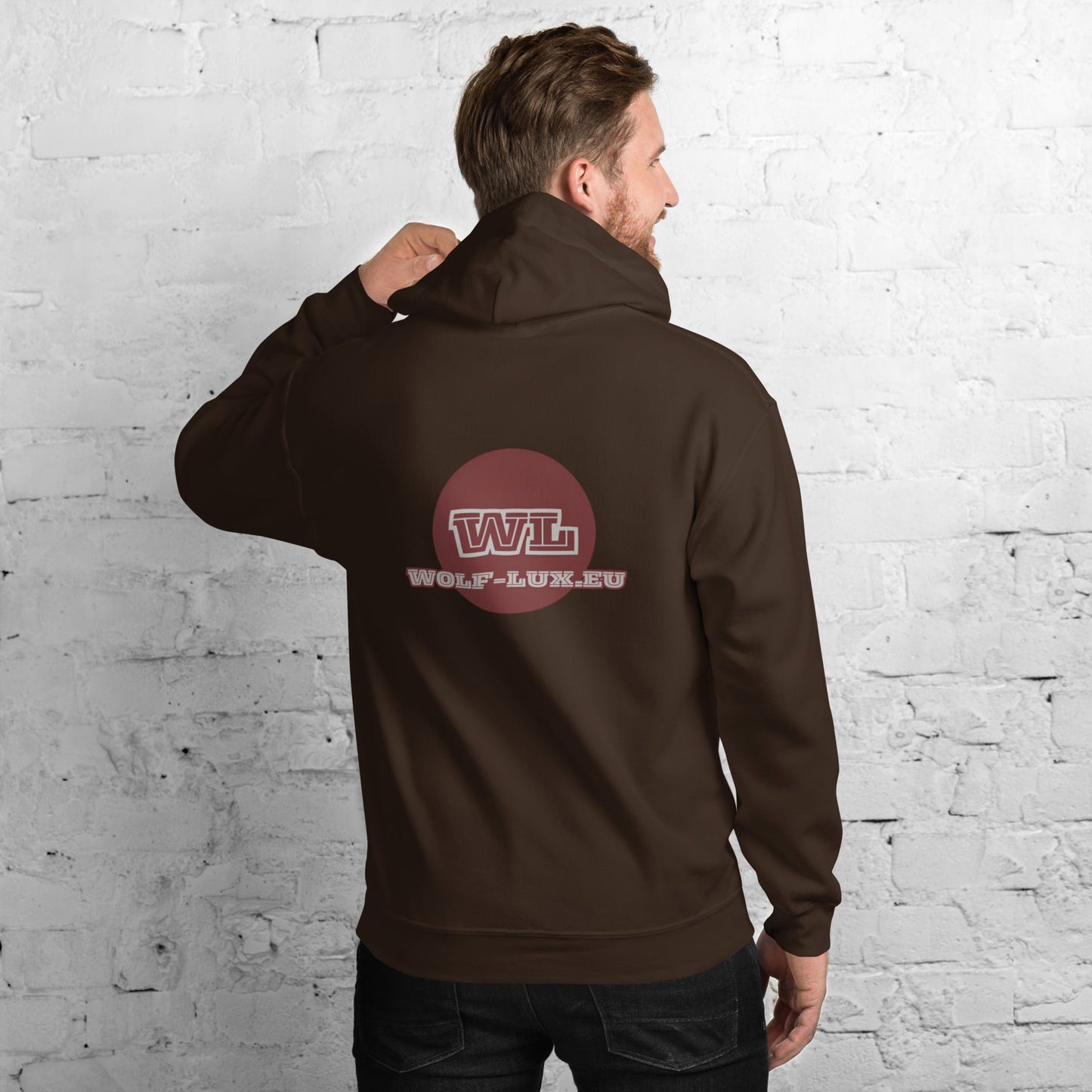 Men Hoodie Coffee Dutch - Wolf - Lux - Wolf - Lux - Wolf - Lux