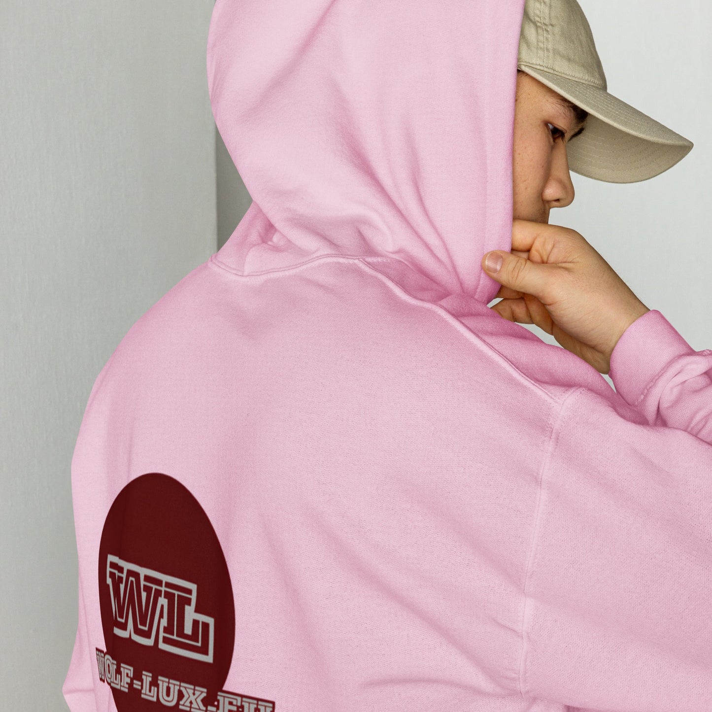 Men Hoodie Coffee French - Wolf - Lux - Wolf - Lux - Wolf - Lux