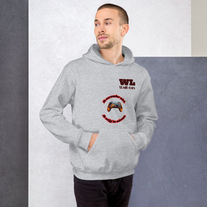 Men Hoodie Level up Dutch - Wolf - Lux - Wolf - Lux - Wolf - Lux