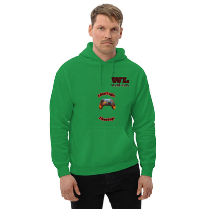 Men Hoodie Level up English - Wolf - Lux - Wolf - Lux - Wolf - Lux