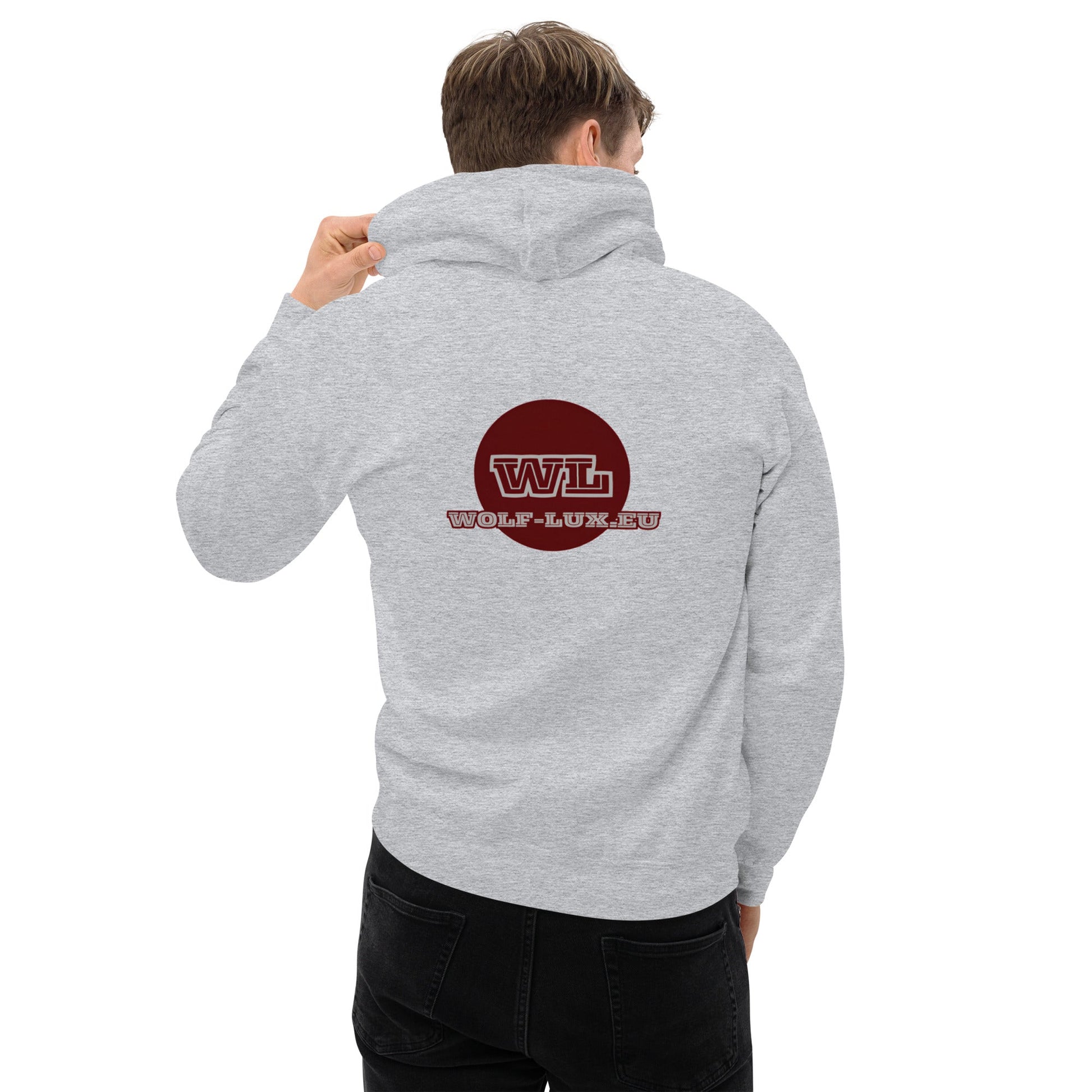 Men Hoodie Level up French - Wolf - Lux - Wolf - Lux - Wolf - Lux