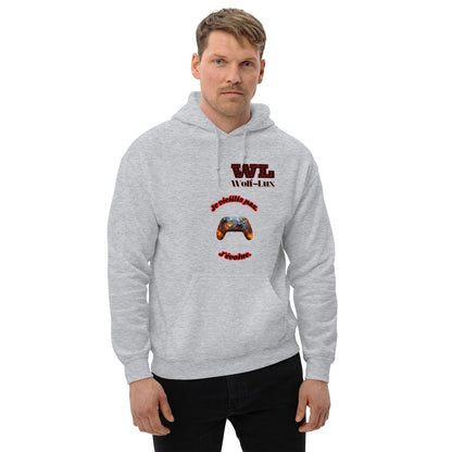 Men Hoodie Level up French - Wolf - Lux - Wolf - Lux - Wolf - Lux