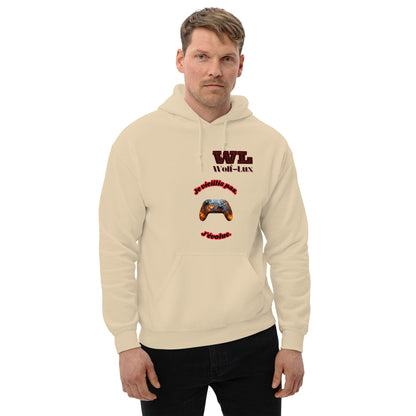 Men Hoodie Level up French - Wolf - Lux - Wolf - Lux - Wolf - Lux