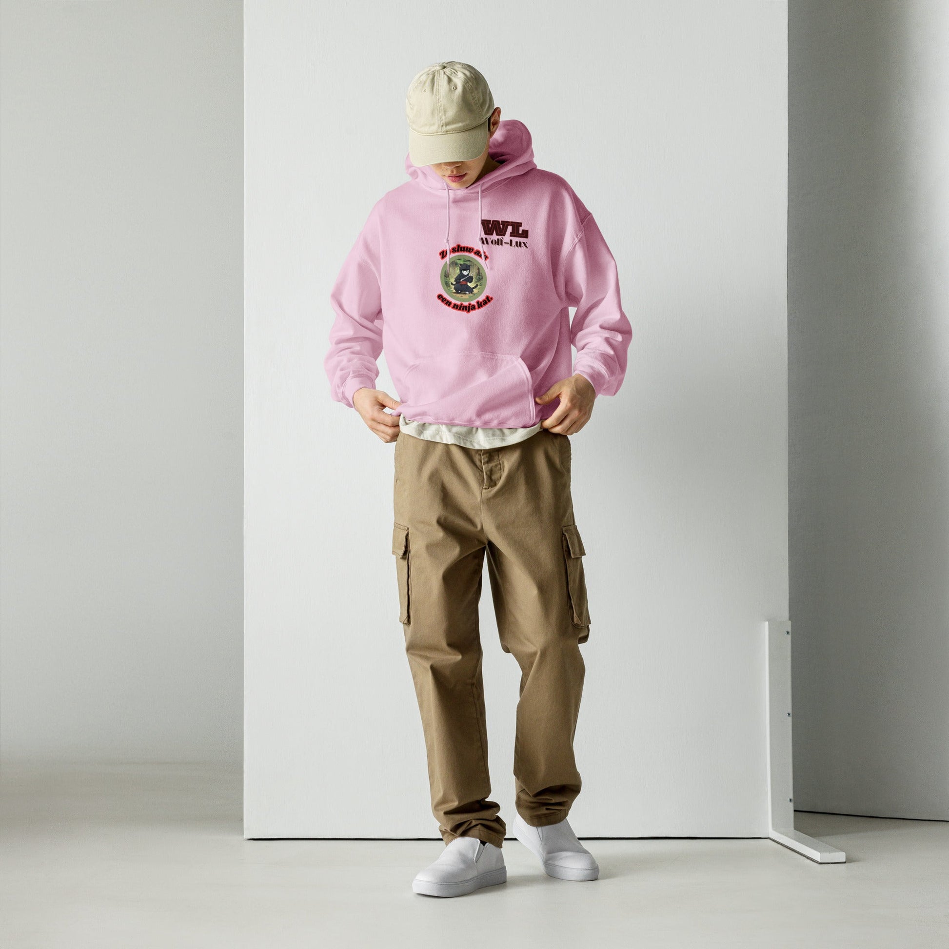 Men Hoodie Ninja Dutch - Wolf - Lux - Wolf - Lux - Wolf - Lux