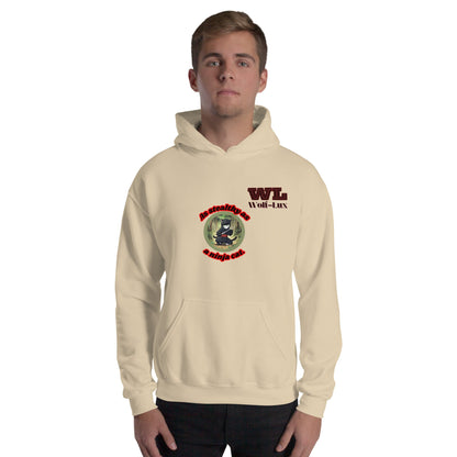 Men Hoodie Ninja English - Wolf - Lux - Wolf - Lux - Wolf - Lux
