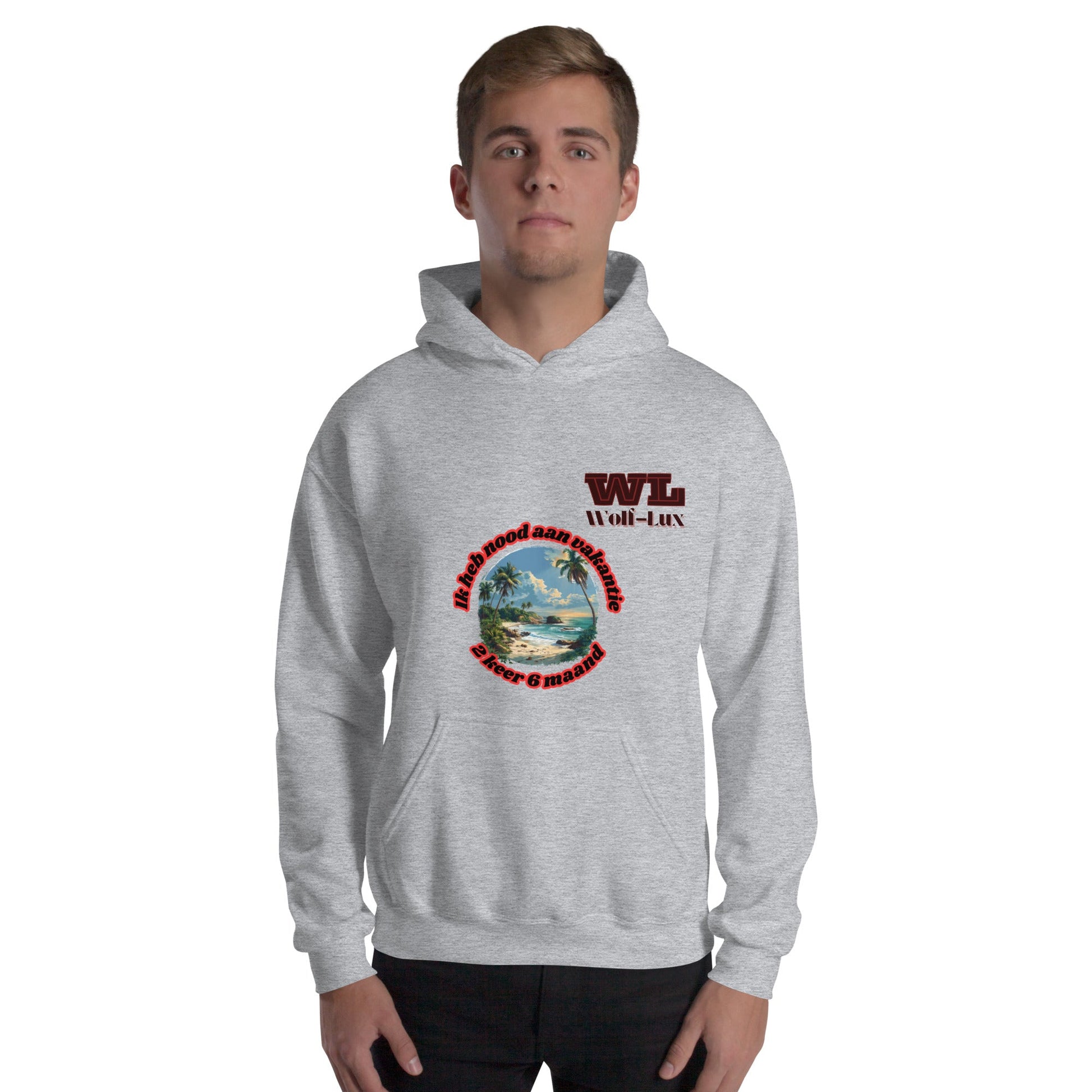 Men Hoodie Vacation dutch - Wolf - Lux - Wolf - Lux - Wolf - Lux