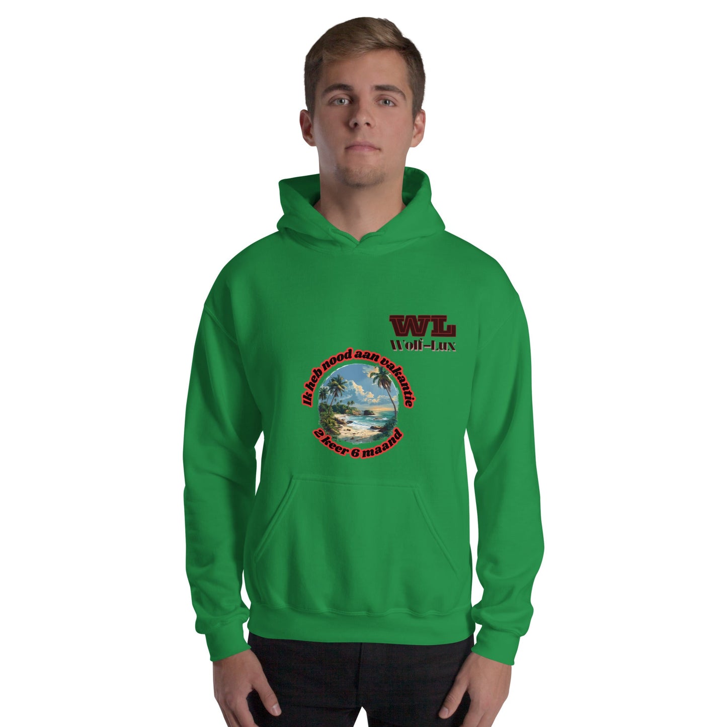 Men Hoodie Vacation dutch - Wolf - Lux - Wolf - Lux - Wolf - Lux