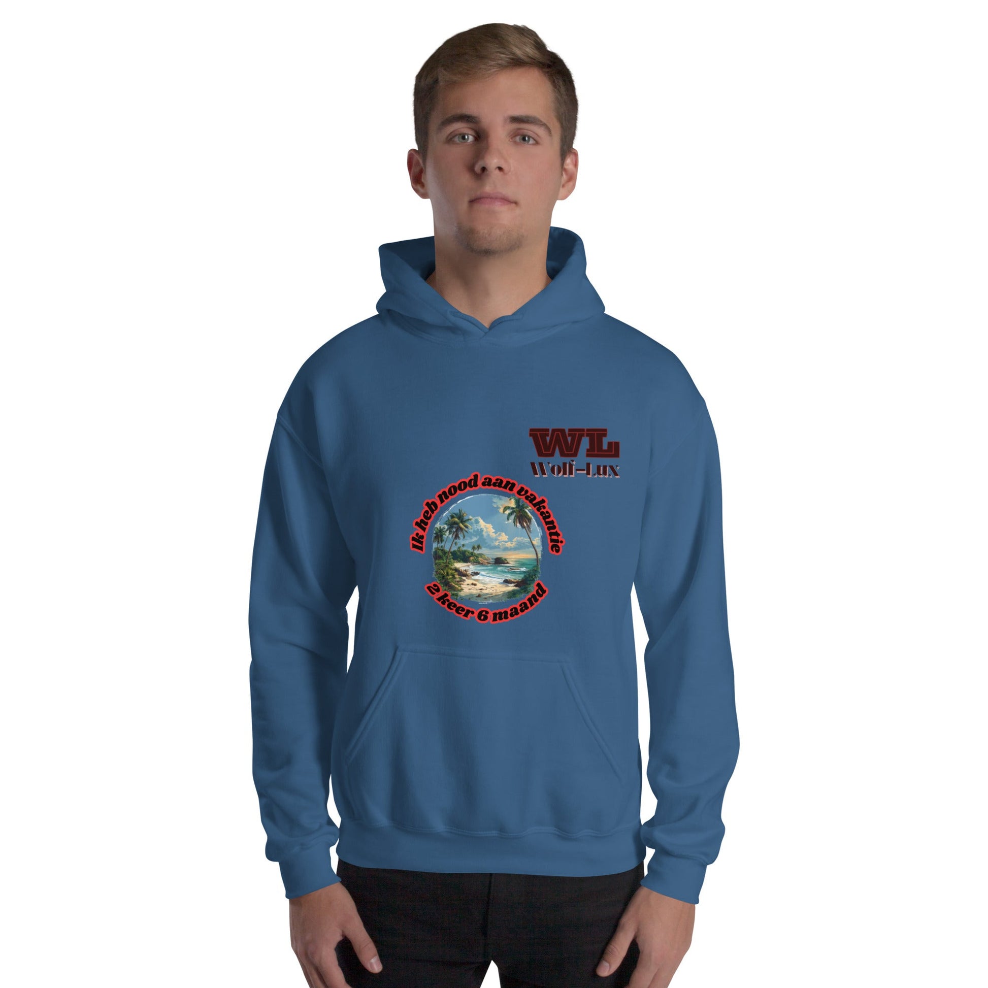 Men Hoodie Vacation dutch - Wolf - Lux - Wolf - Lux - Wolf - Lux