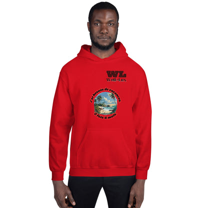 Men Hoodie Vacation French - Wolf - Lux - Wolf - Lux - Wolf - Lux
