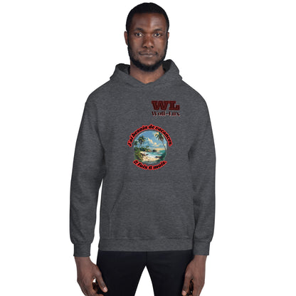Men Hoodie Vacation French - Wolf - Lux - Wolf - Lux - Wolf - Lux