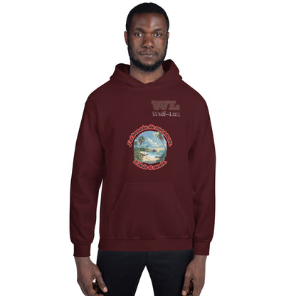 Men Hoodie Vacation French - Wolf - Lux - Wolf - Lux - Wolf - Lux