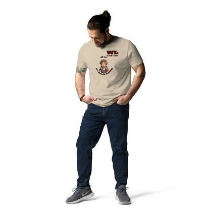 Men organic cotton t-shirt Monday English - Wolf - Lux - Wolf - Lux - Wolf - Lux