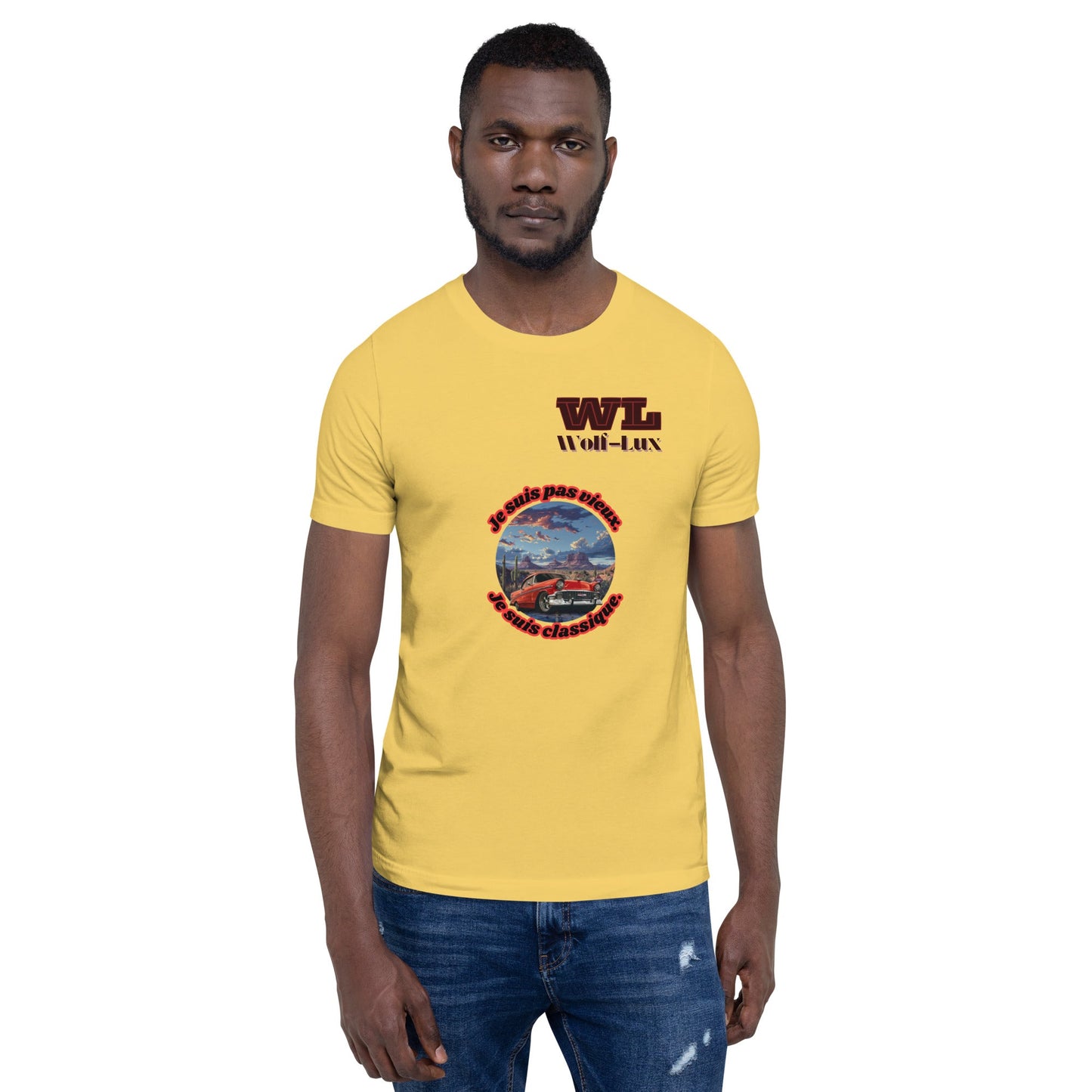 Men t-shirt Classic French - Wolf - Lux - Wolf - Lux - Wolf - Lux