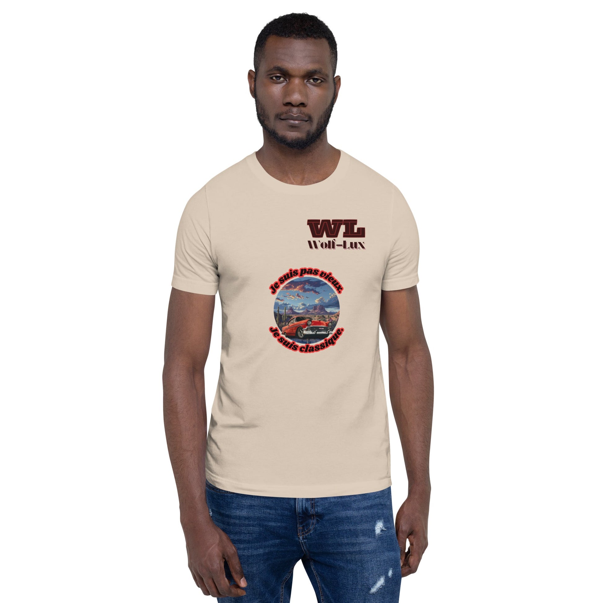 Men t-shirt Classic French - Wolf - Lux - Wolf - Lux - Wolf - Lux