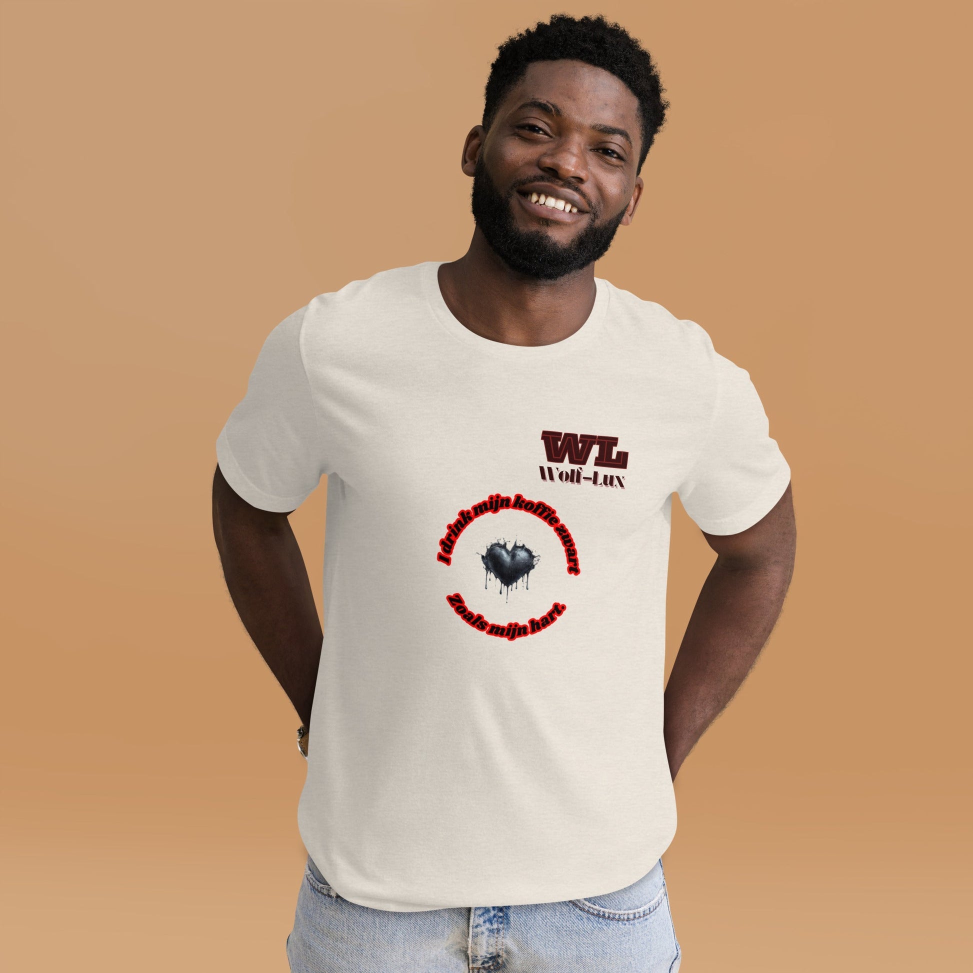 Men t-shirt Coffee Dutch - Wolf - Lux - Wolf - Lux - Wolf - Lux