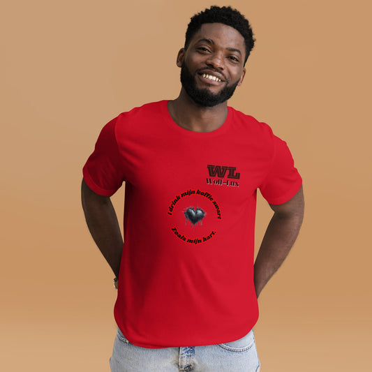Men t-shirt Coffee Dutch - Wolf - Lux - Wolf - Lux - Wolf - Lux