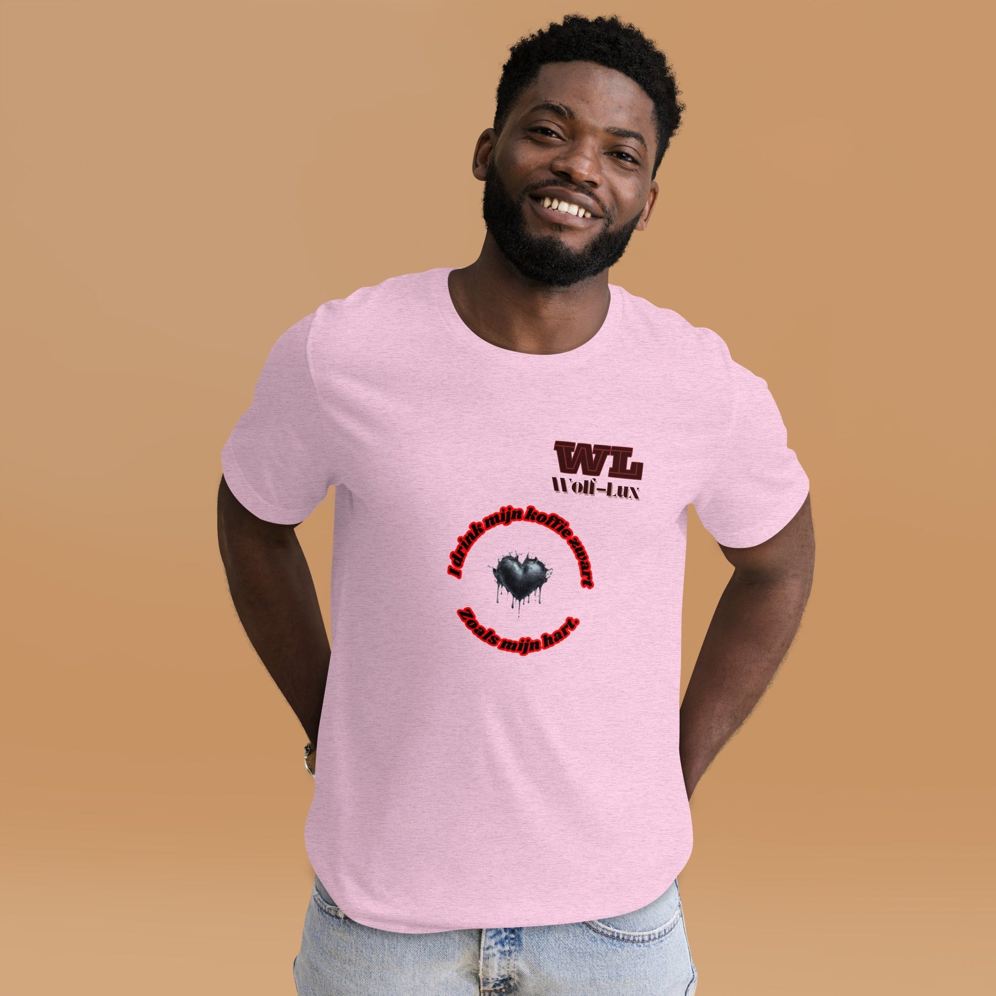 Men t-shirt Coffee Dutch - Wolf - Lux - Wolf - Lux - Wolf - Lux