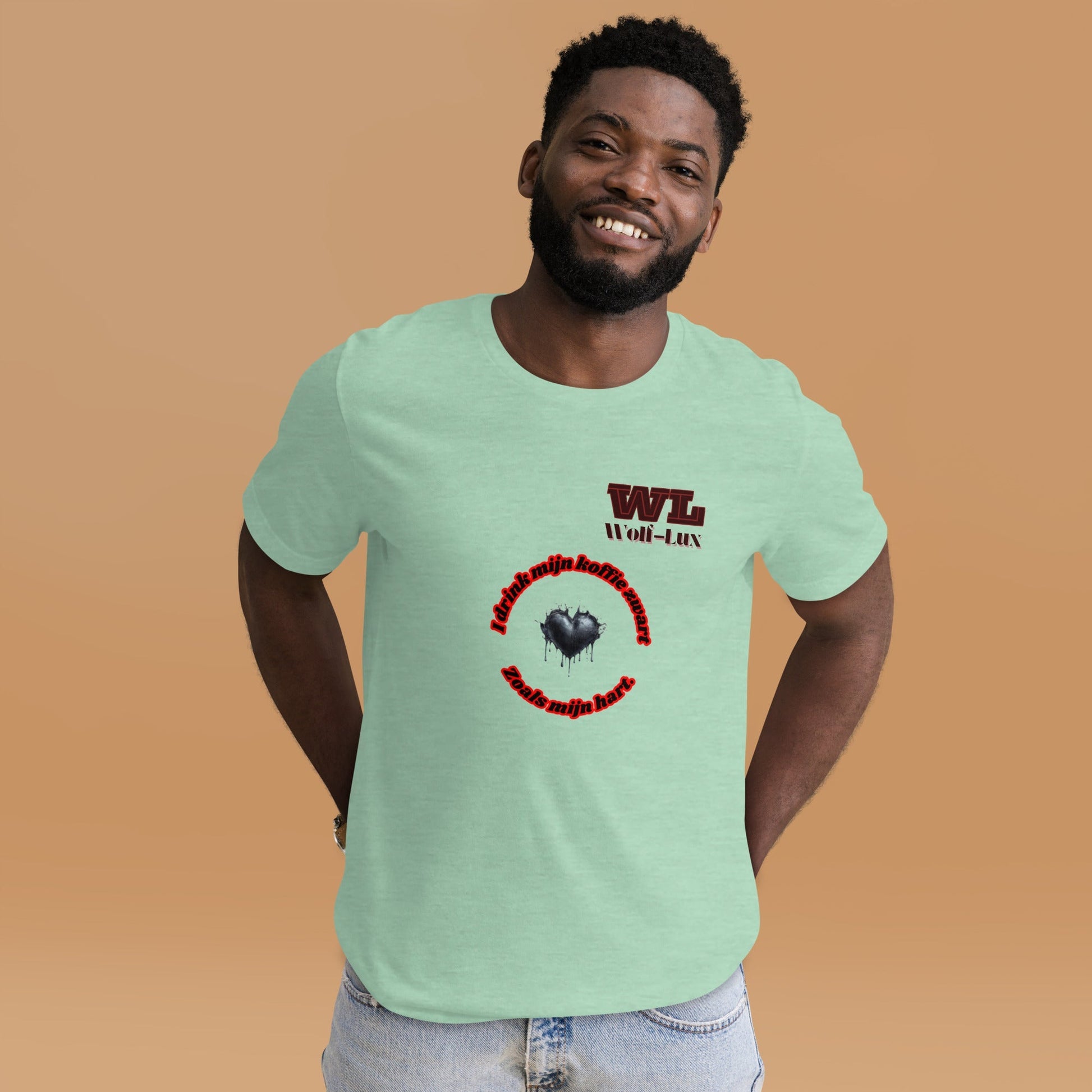 Men t-shirt Coffee Dutch - Wolf - Lux - Wolf - Lux - Wolf - Lux