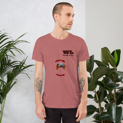Men t-shirt Level up English - Wolf - Lux - Wolf - Lux - Wolf - Lux