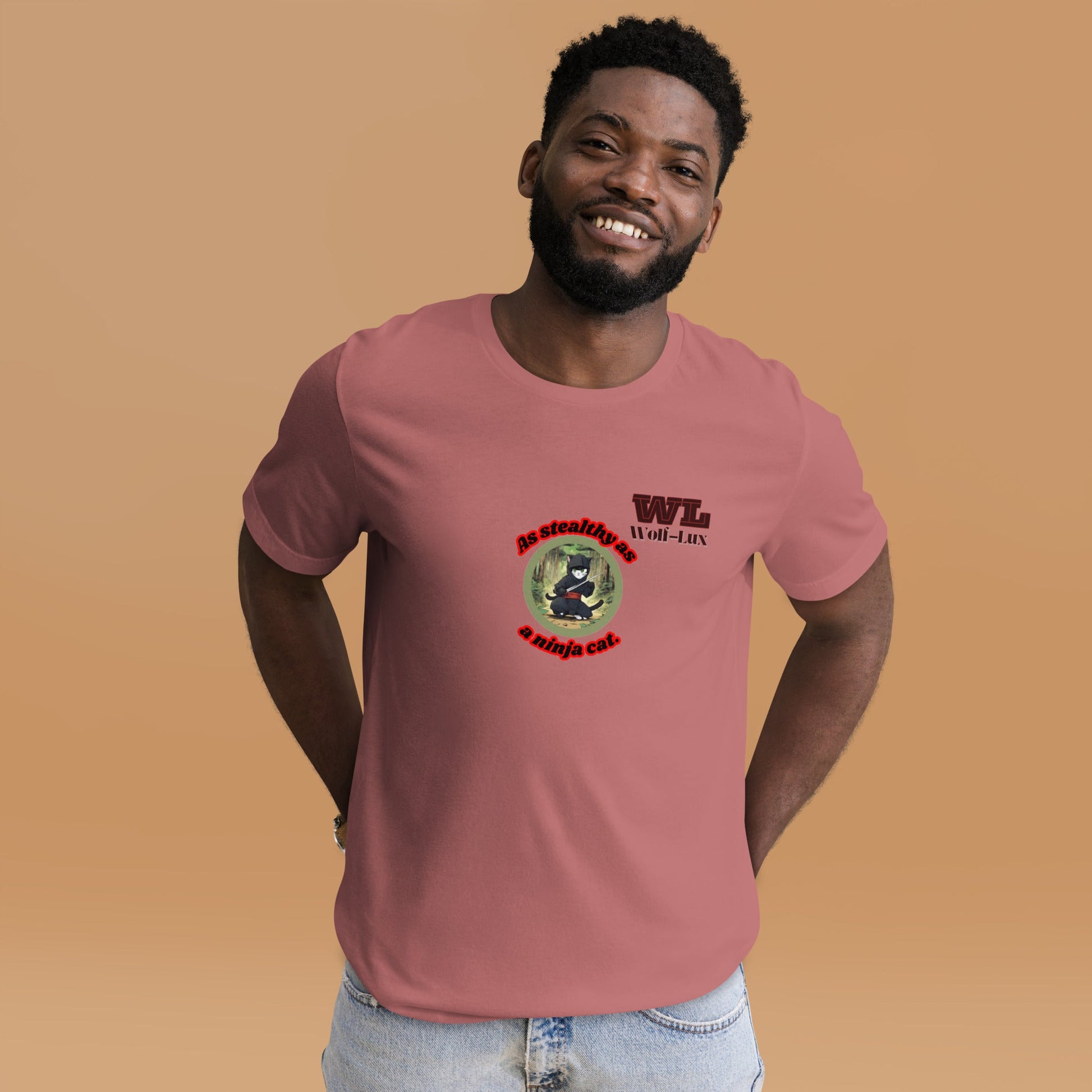 Men t-shirt Ninja English - Wolf - Lux - Wolf - Lux - Wolf - Lux