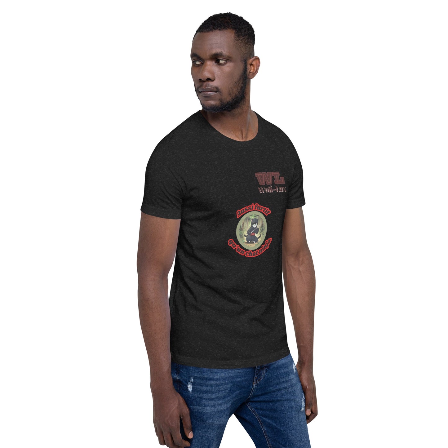 Men t-shirt Ninja French - Wolf - Lux - Wolf - Lux - Wolf - Lux