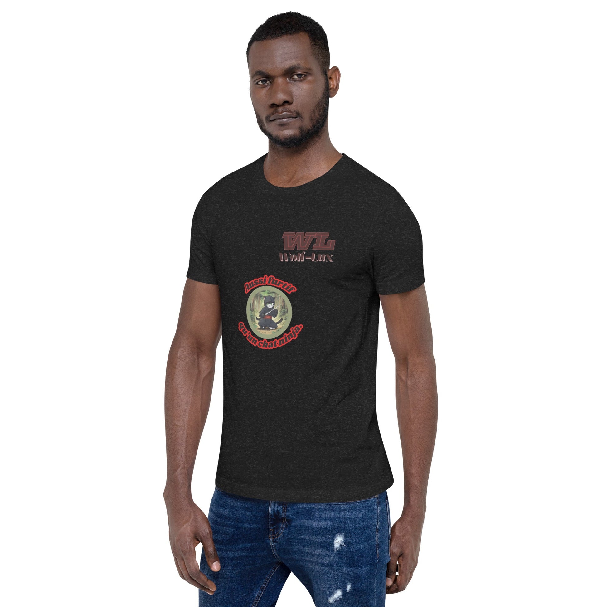 Men t-shirt Ninja French - Wolf - Lux - Wolf - Lux - Wolf - Lux