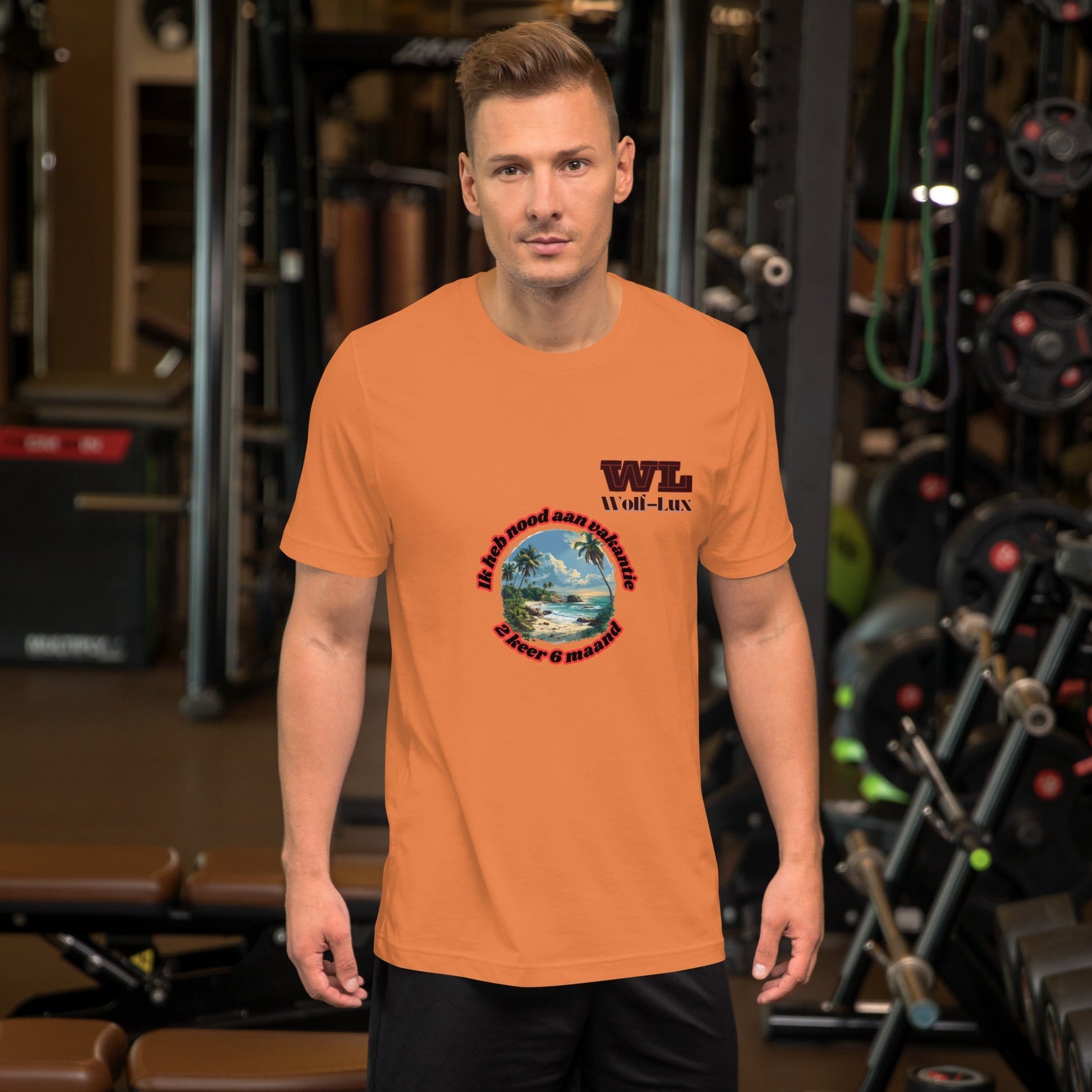 Men t-shirt Vacation Dutch - Wolf - Lux - Wolf - Lux - Wolf - Lux