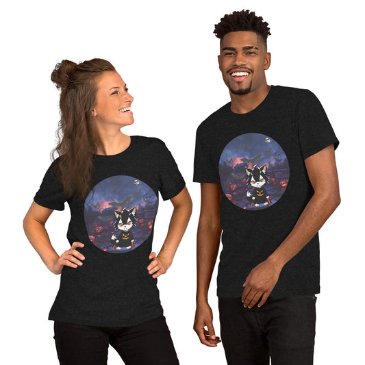 Black Heather Unisex Halloween T-shirt