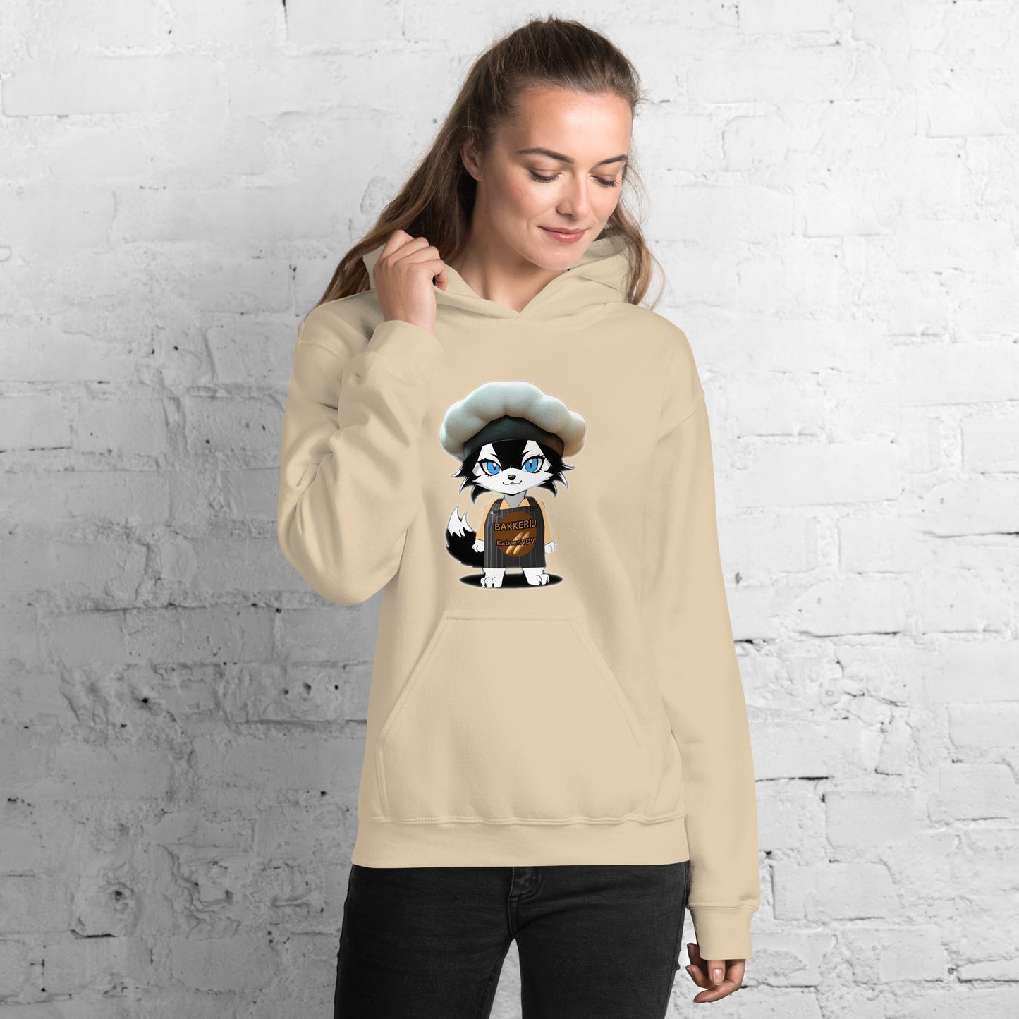 Women Hoodie Baker - Wolf - Lux - Wolf - Lux - Wolf - Lux