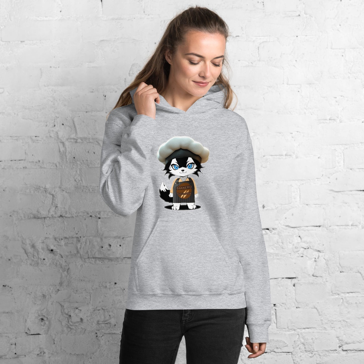 Women Hoodie Baker - Wolf - Lux - Wolf - Lux - Wolf - Lux