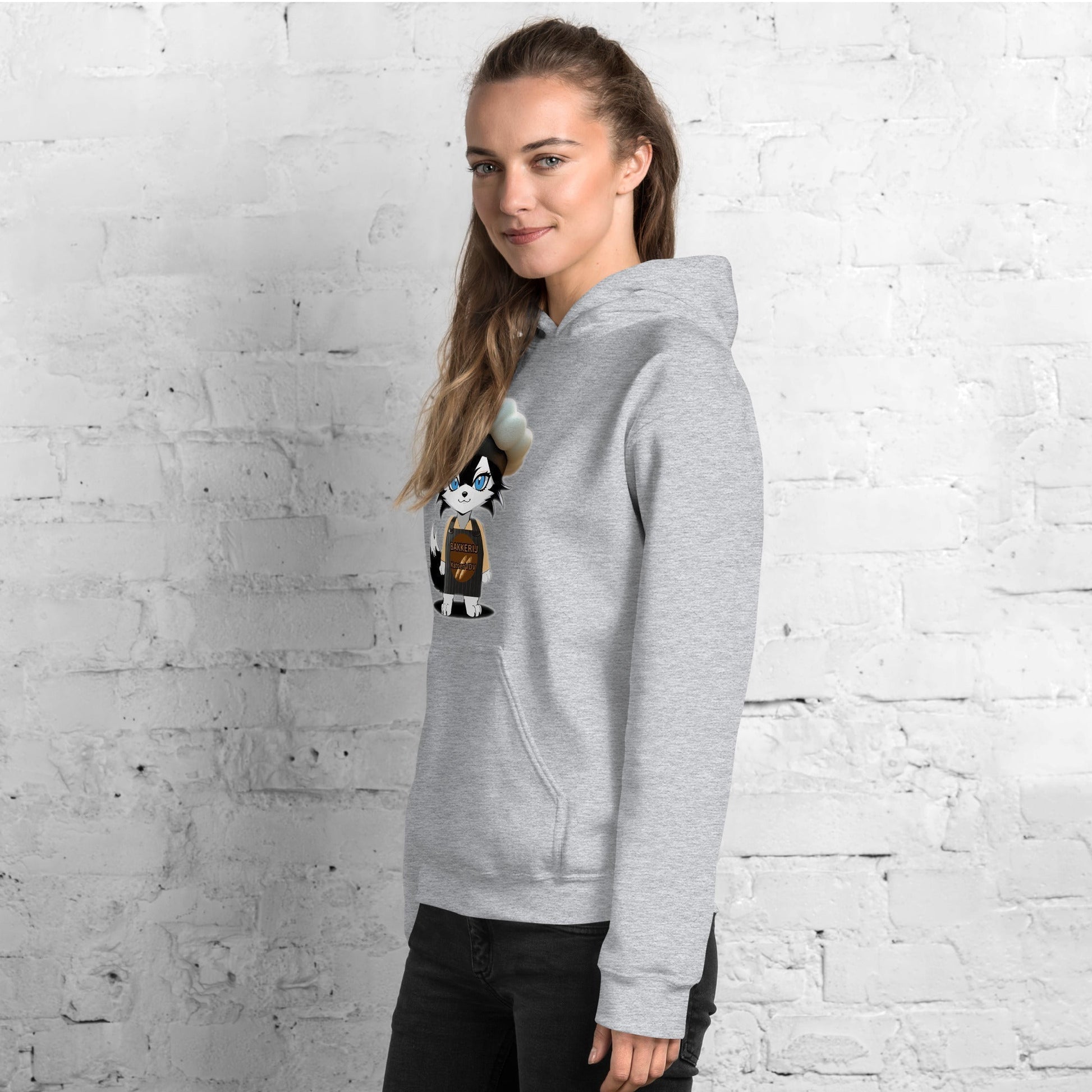 Women Hoodie Baker - Wolf - Lux - Wolf - Lux - Wolf - Lux