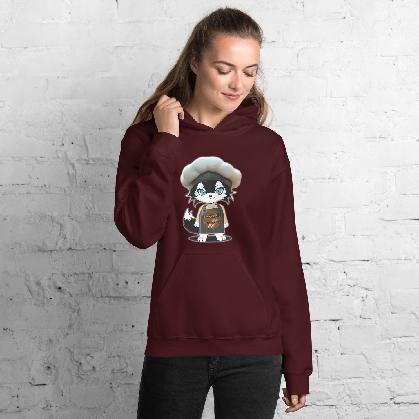 Women Hoodie Baker - Wolf - Lux - Wolf - Lux - Wolf - Lux