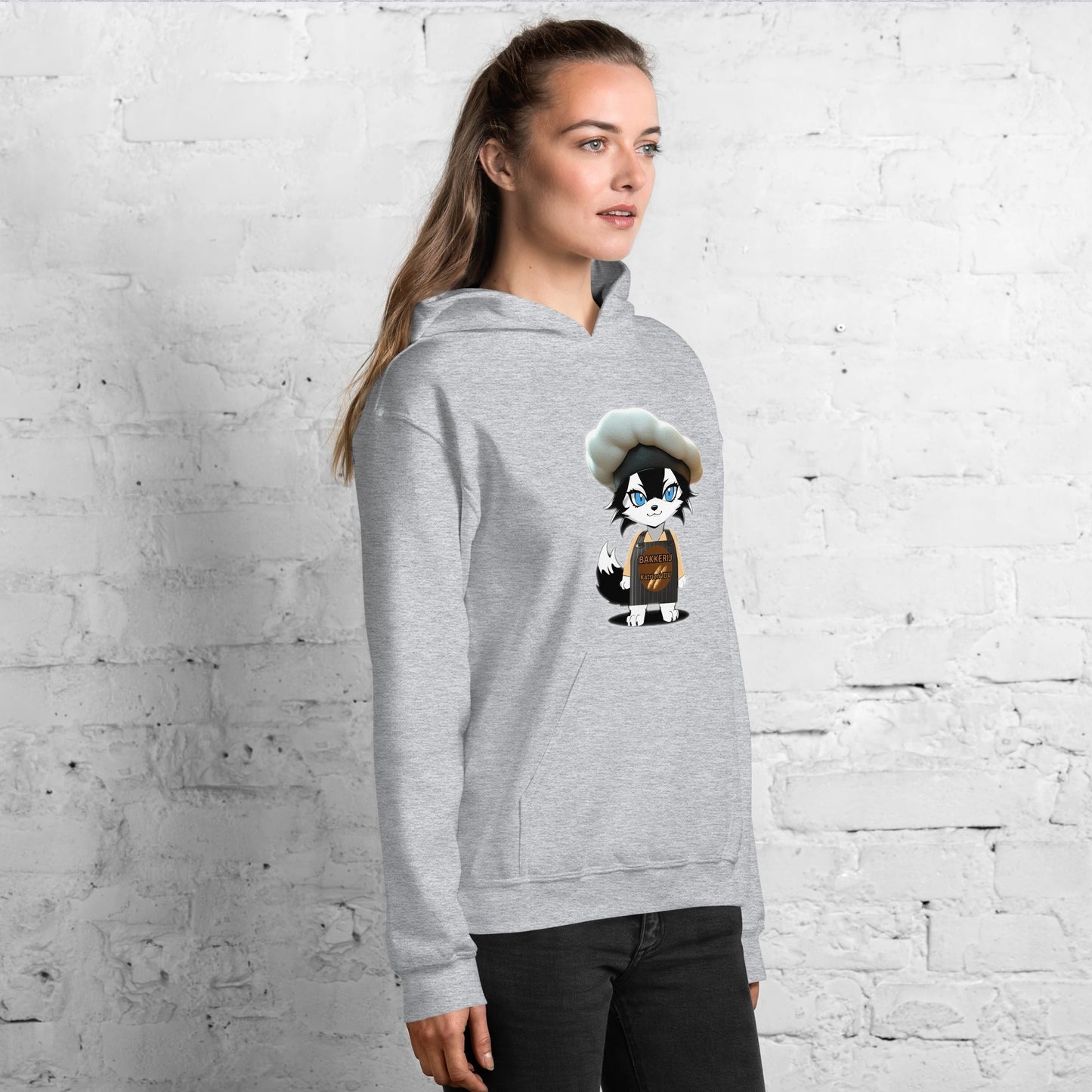 Women Hoodie Baker - Wolf - Lux - Wolf - Lux - Wolf - Lux