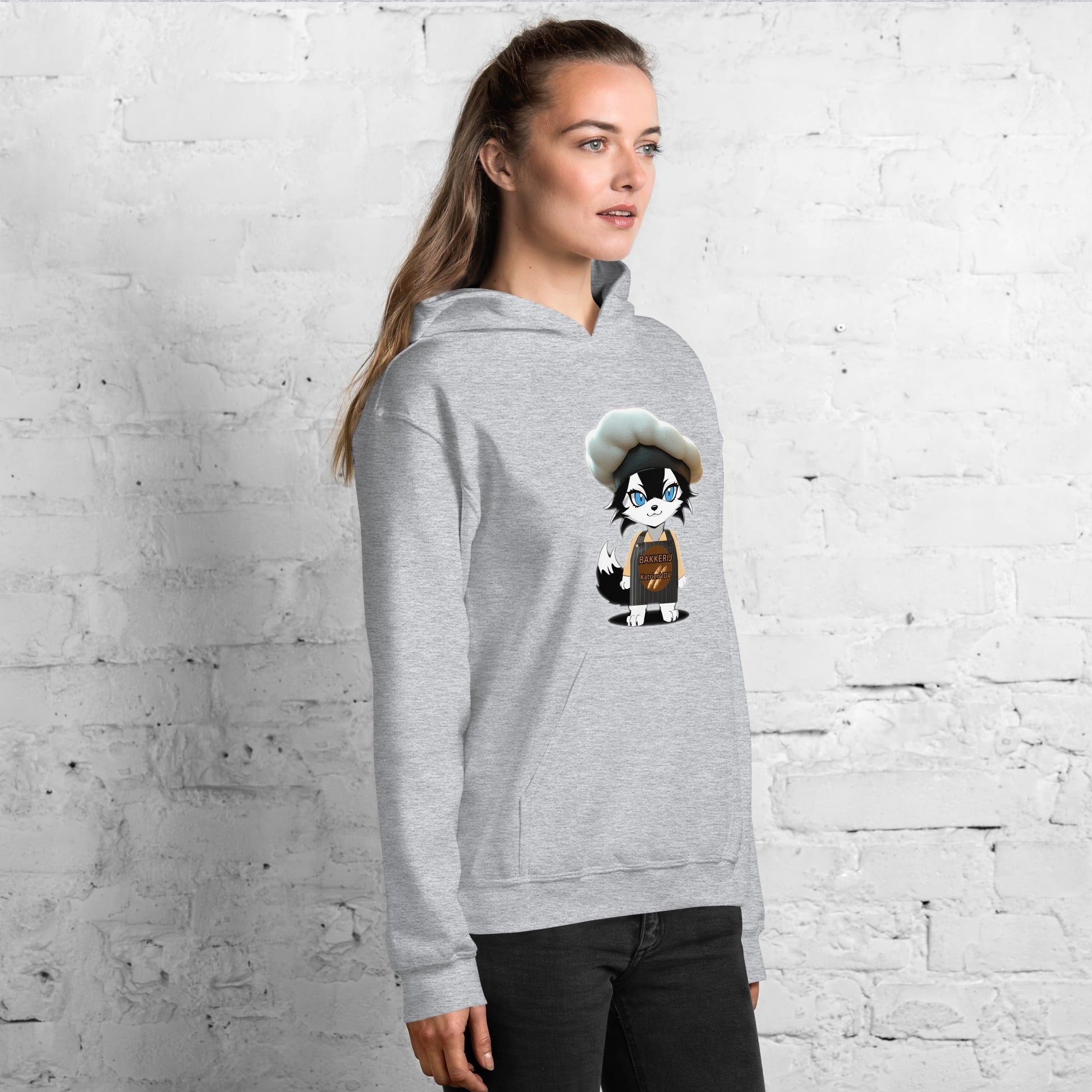 Women Hoodie Baker - Wolf - Lux - Wolf - Lux - Wolf - Lux